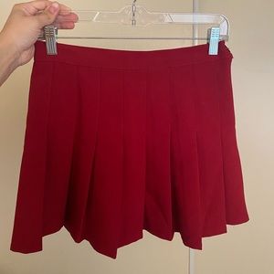 Red Tennis Skirt